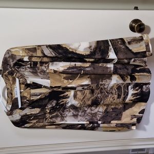 NWOT blouse in browns